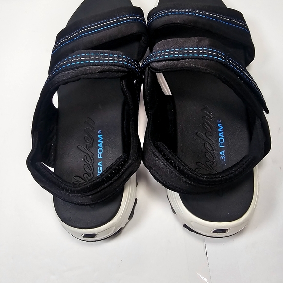 Skechers Black and Blue Women's Sandals - Picture 4 of 10